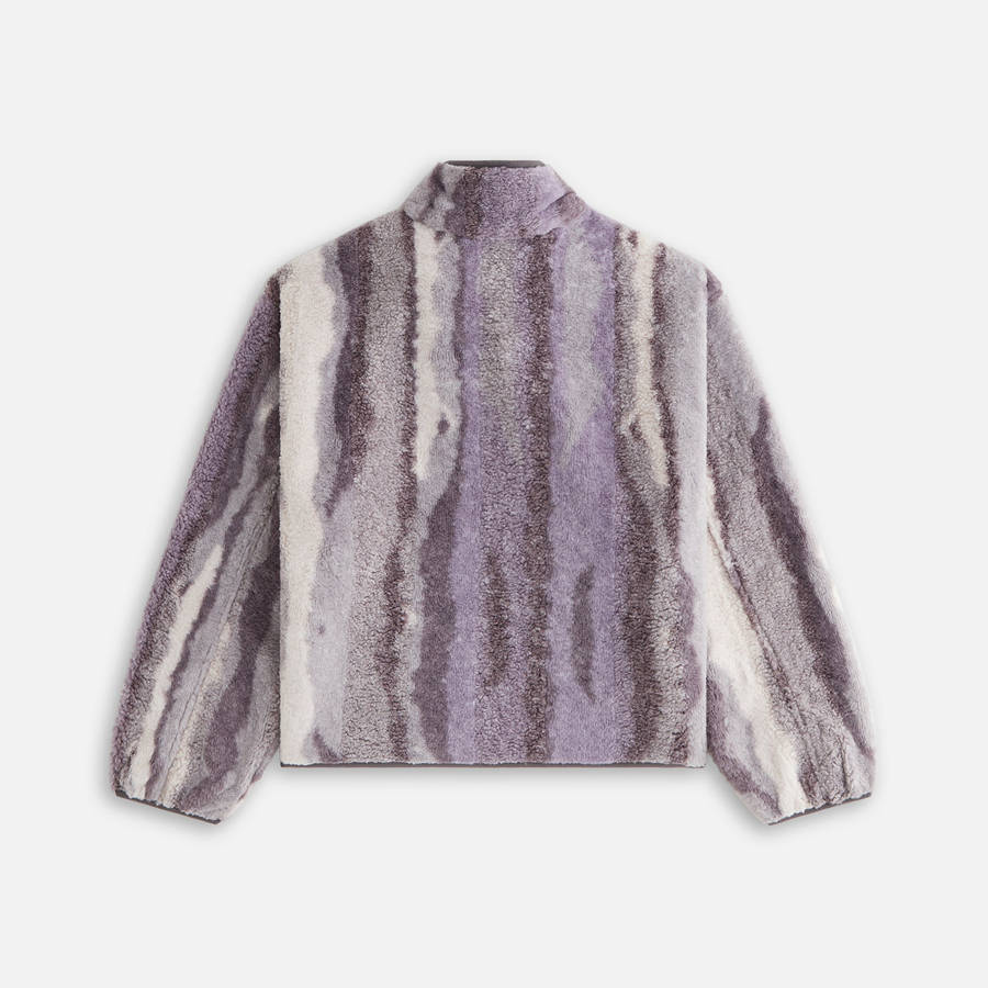 Purple Women Kith Waverly II Jacquard Fur Jackets | 6978-ZFNMI