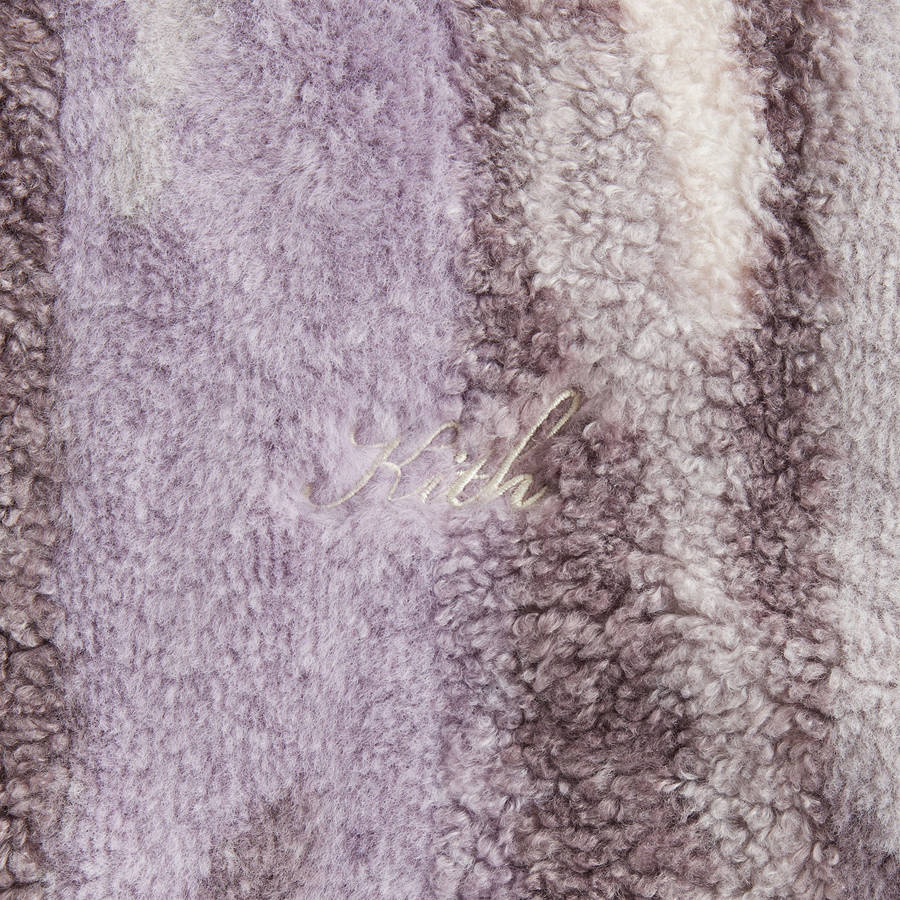 Purple Women Kith Waverly II Jacquard Fur Jackets | 6978-ZFNMI