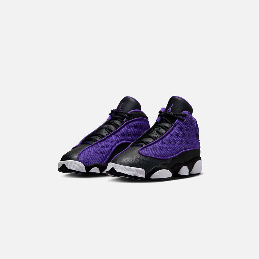 Purple / Black / White Kids' Kith Nike GS Air Jordan 13 Retro Sneakers | 2549-GWAFY