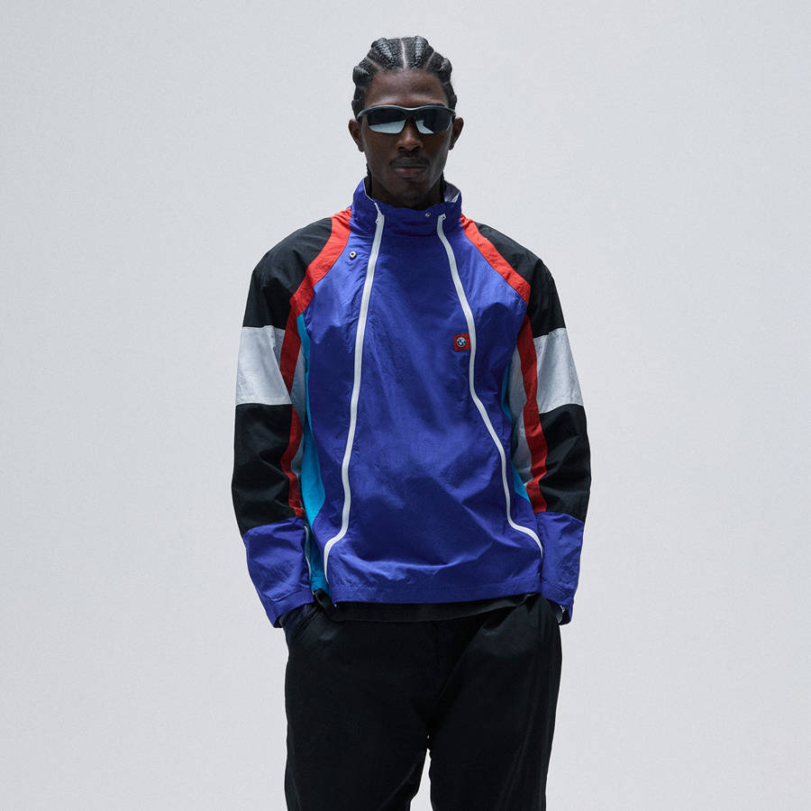 Purple / Black / White Men Kith for BMW Racing Track Jackets | 3278-ZOBJN