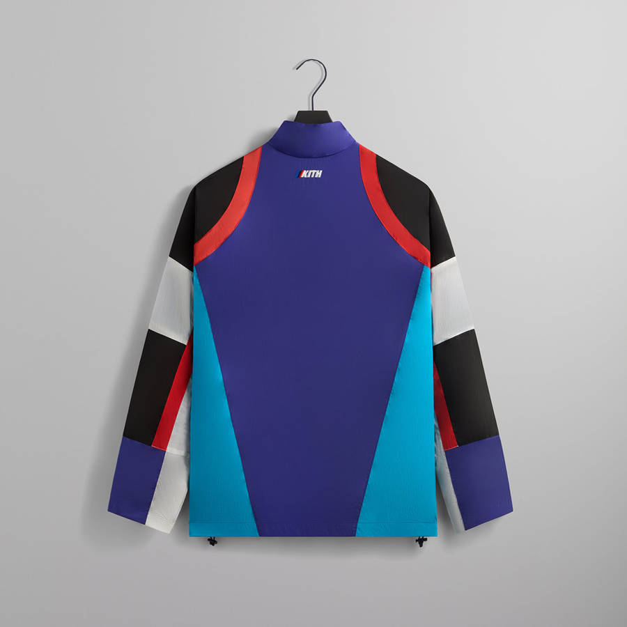 Purple / Black / White Men Kith for BMW Racing Track Jackets | 3278-ZOBJN