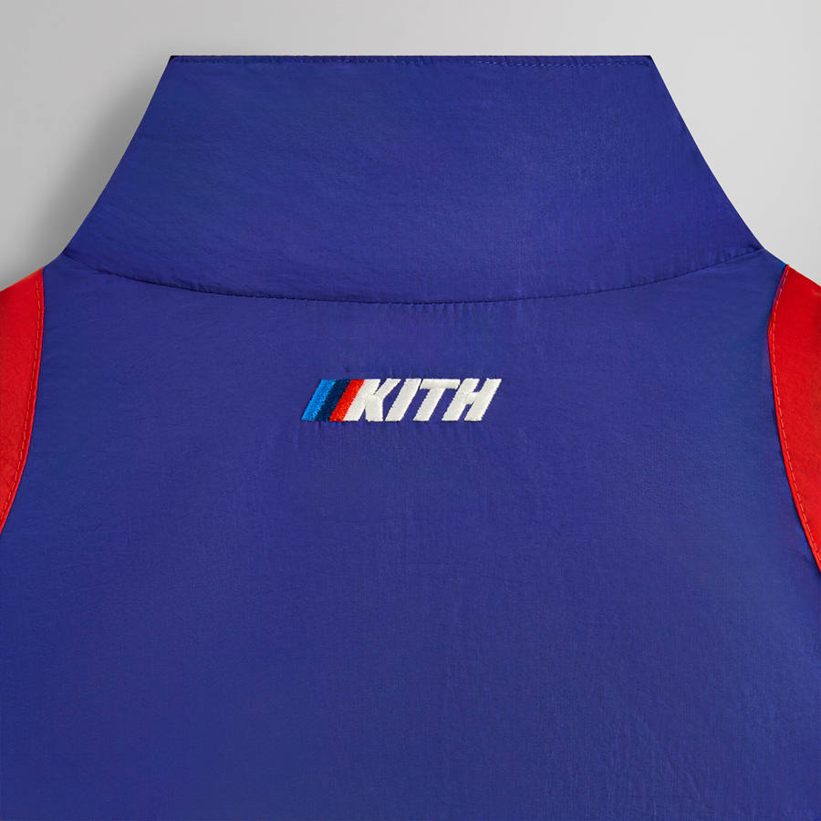 Purple / Black / White Men Kith for BMW Racing Track Jackets | 3278-ZOBJN