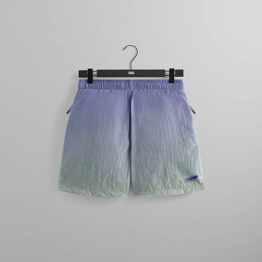 Purple / Blue Men Kith Tech Active Shorts | 4312-YDLOS