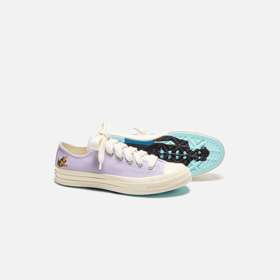 Purple / Multicolor Men Kith Converse x Golf Le Fleur Airedale Sneakers | 0926-YOLAQ