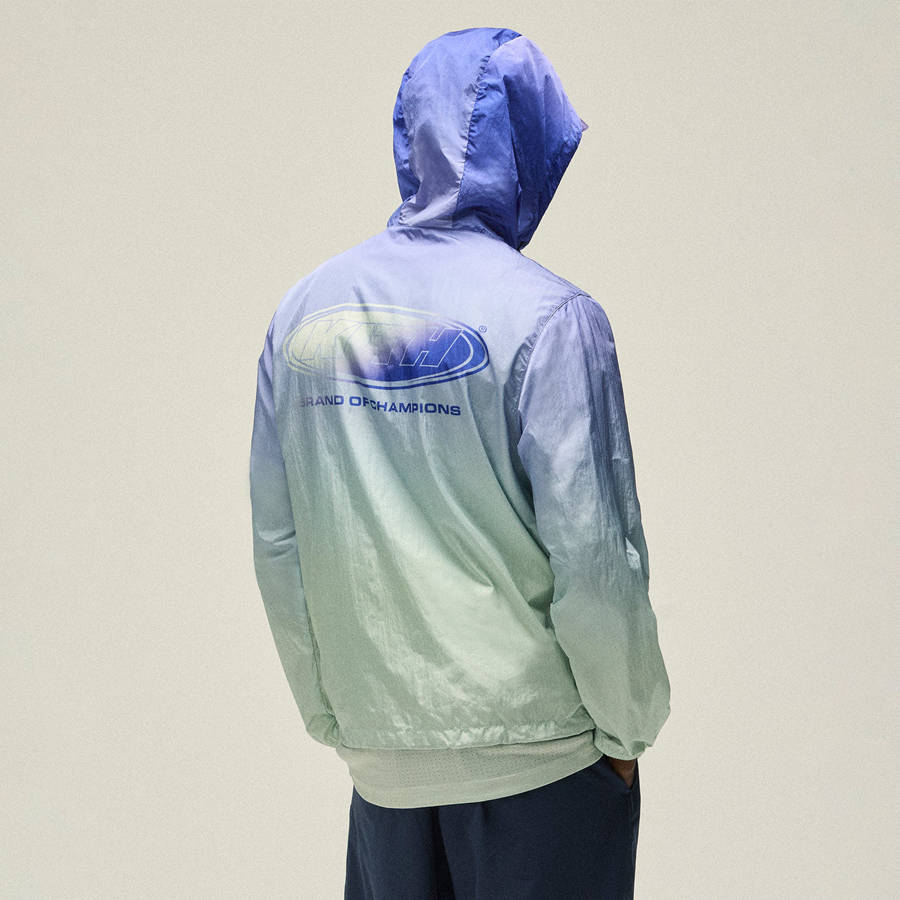 Purple / White Men Kith Damien Windbreaker Jackets | 0154-AXECH