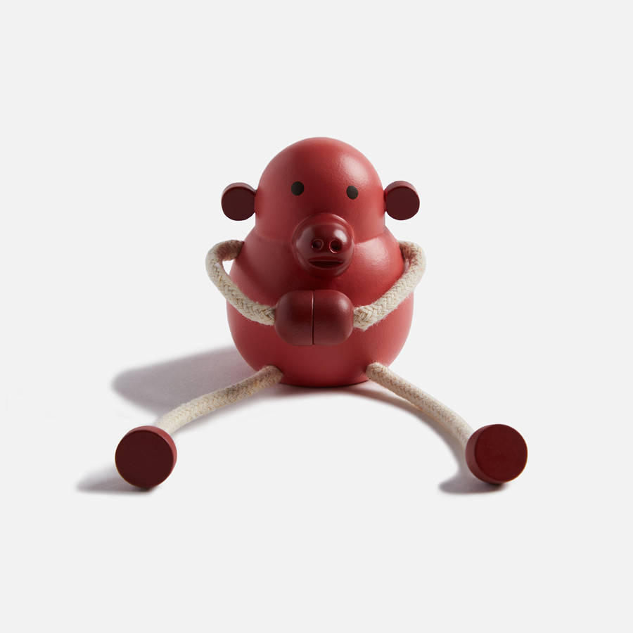 Red Kids\' Kith Areaware Palimals Monkey Toys | 0426-ISDMK