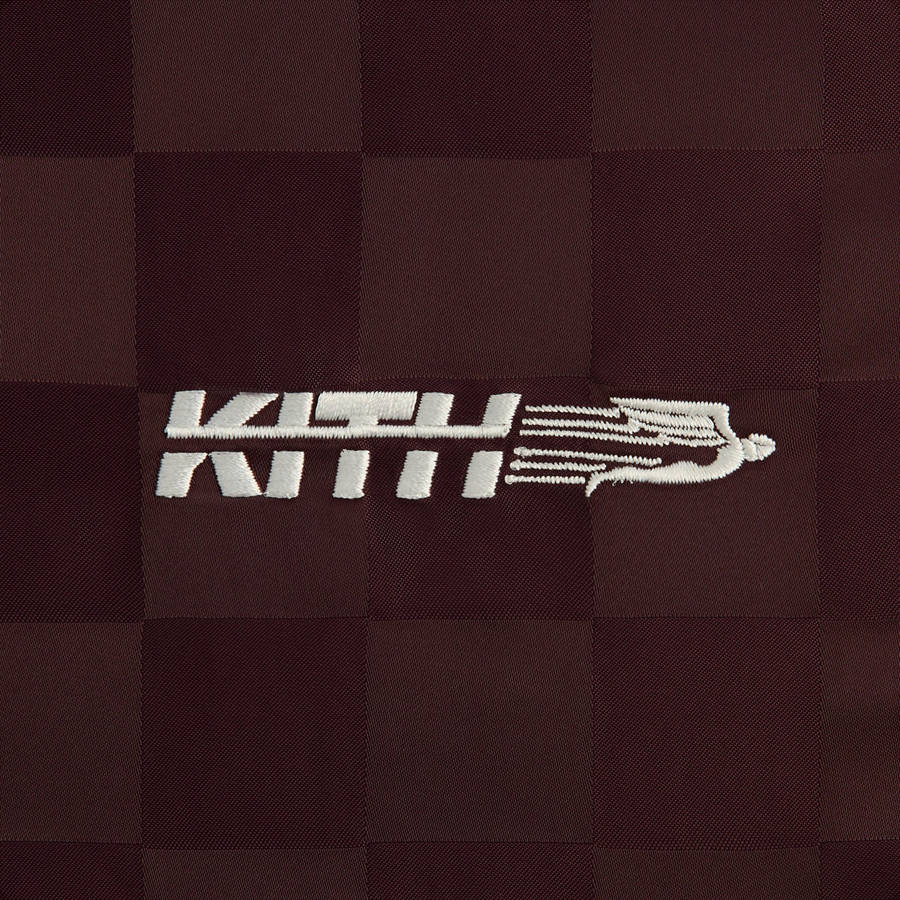 Red Men Kith Checkered Satin Reade Shirts | 5270-KBOWQ