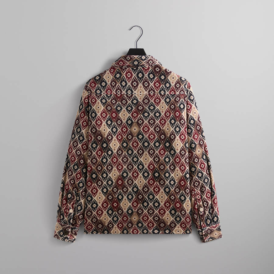Red Men Kith Kilim Mosaic Brixton Puffed Shirt Jackets | 1670-YVJON