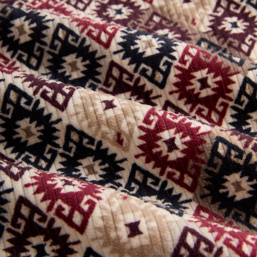 Red Men Kith Kilim Mosaic Brixton Puffed Shirt Jackets | 1670-YVJON