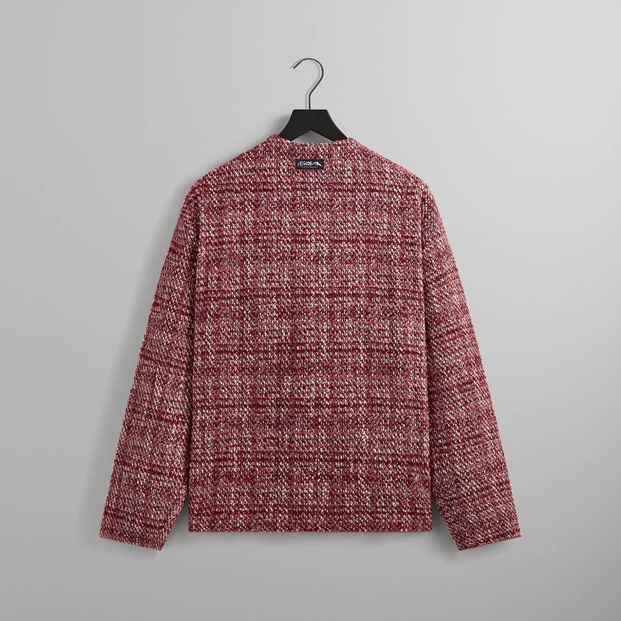 Red Men Kith Textured Tweed Jonah Liner Jackets | 0632-GQUKS