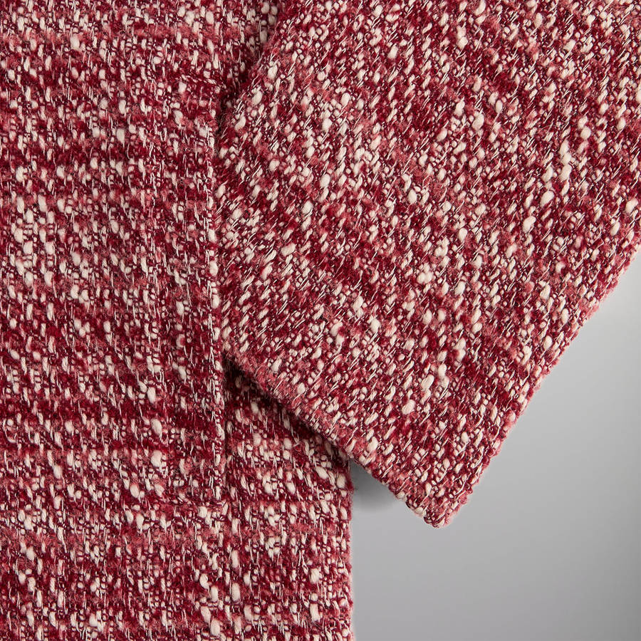 Red Men Kith Textured Tweed Jonah Liner Jackets | 0632-GQUKS