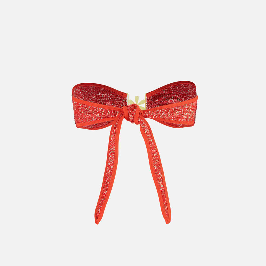 Red Women Kith Asta Resort Mia Bikini Top Swim | 8657-EPHON