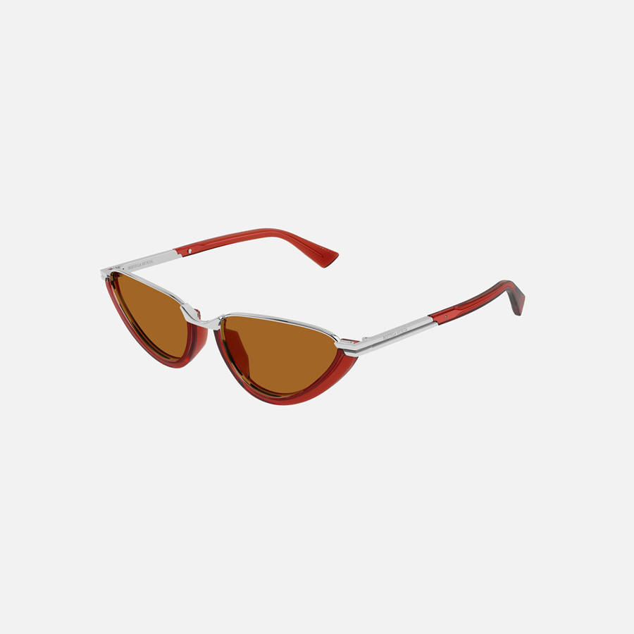 Red Women Kith Bottega Veneta BV Metal Frames 46S Eyewear | 8912-ZOBAG