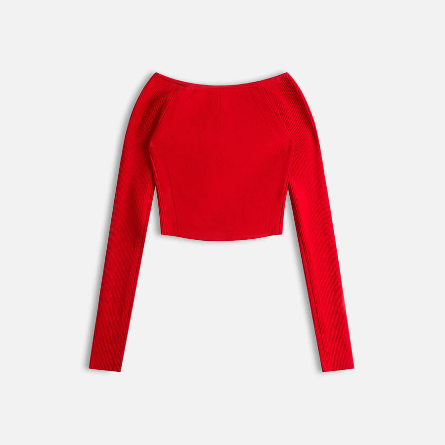 Red Women Kith Diesel M-Vera Long Sleeve Shirts | 7386-OFWNP