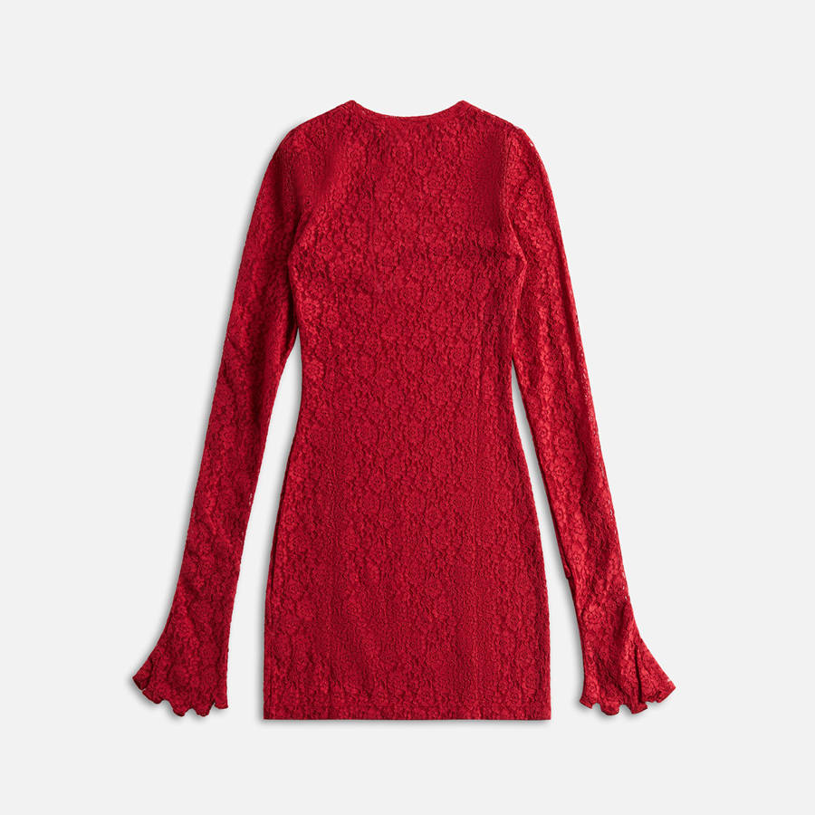 Red Women Kith EB Denim Lombardi Dress | 9601-NKBJM