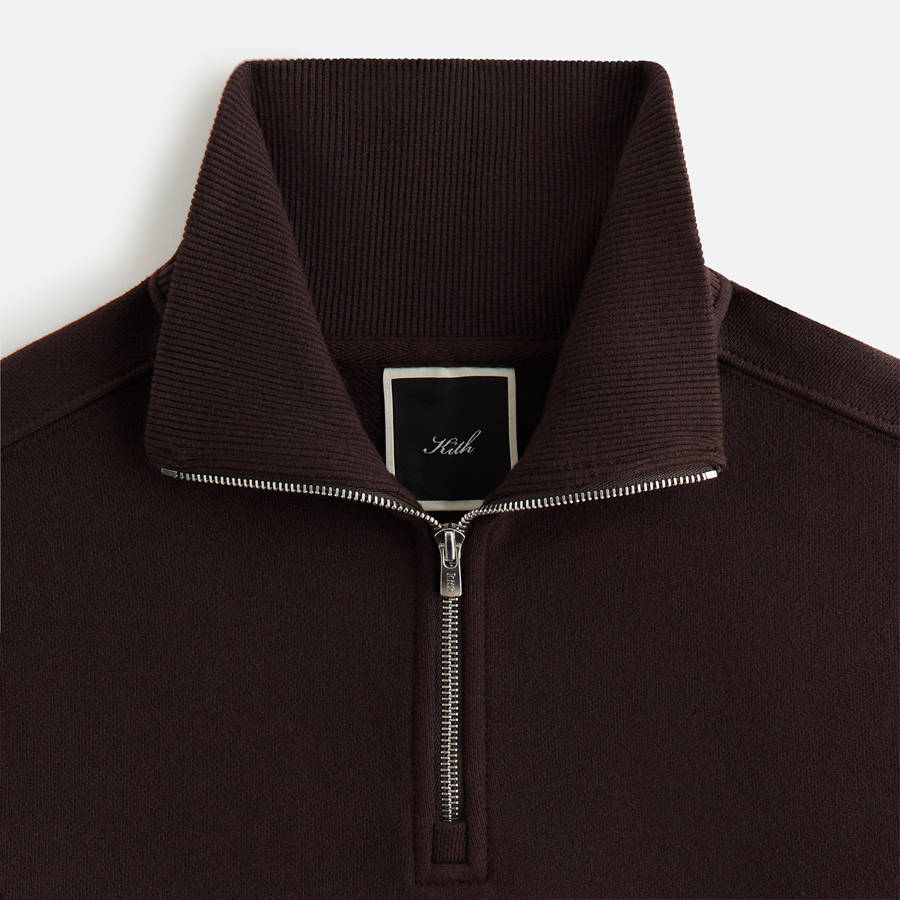 Red Women Kith Hunter II Needlepoint 1/4 Zip Sweatshirts | 2715-WYPRC
