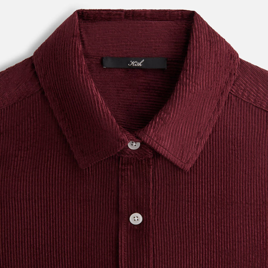Red Women Kith Ora II Cord Shirts | 0963-GFTOV