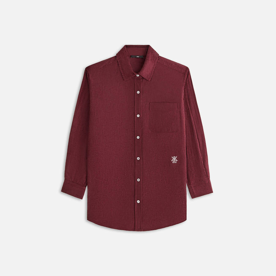 Red Women Kith Ora II Cord Shirts | 9016-PWQCX