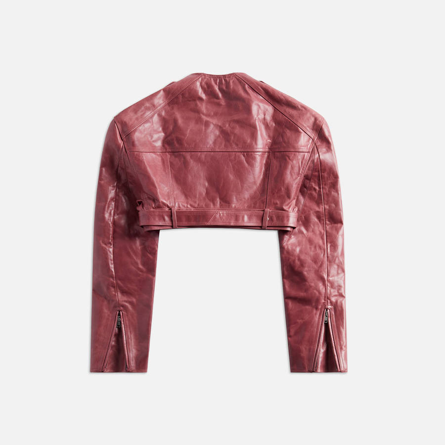 Red Women Kith Rick Owens Micro Biker Jackets | 2315-LFQDT