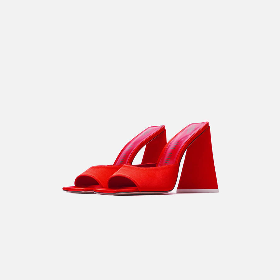 Red Women Kith The Attico for Devon Mule 115mm Heels | 6970-ITJPL