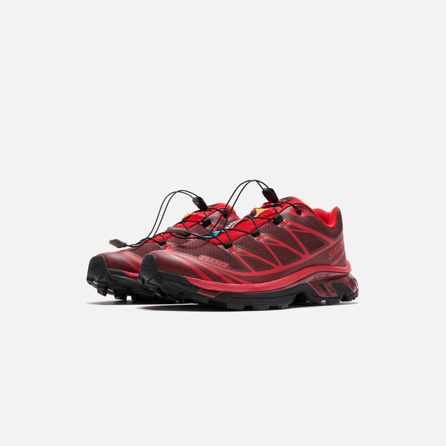 Red / Dark Red Men Kith Salomon XT-6 Sneakers | 1862-VSETX