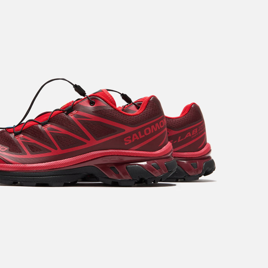 Red / Dark Red Men Kith Salomon XT-6 Sneakers | 1862-VSETX