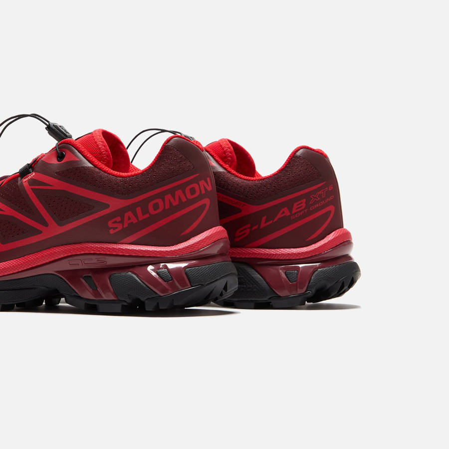 Red / Dark Red Men Kith Salomon XT-6 Sneakers | 1862-VSETX