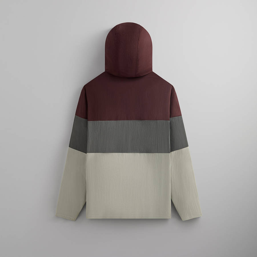 Red / Grey / White Men Kith Paper Nylon Caleb Anorak Jackets | 0716-YUASE