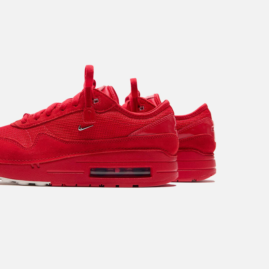 Red / Silver Women Kith Nike x Jacquemus WMNS Air Max 1 SP Sneakers | 4617-ZFAPS