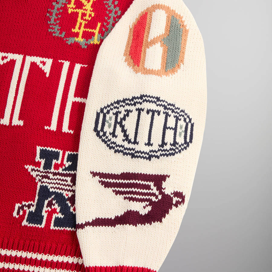 Red / White Men Kith Nelson Rugby Sweater Shirts | 3601-FKBAN