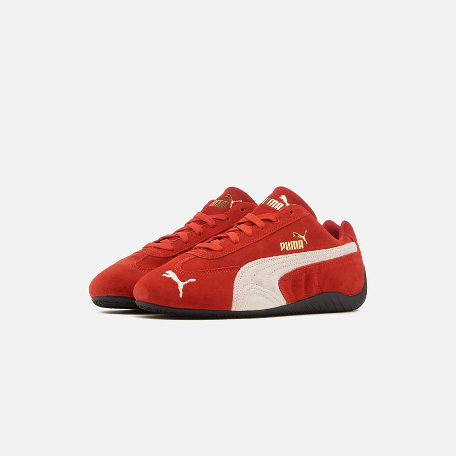 Red / White Men Kith PUMA Speedcat OG Sneakers | 6735-WYTUP