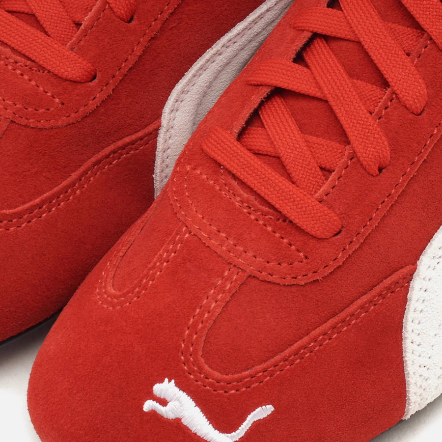 Red / White Men Kith PUMA Speedcat OG Sneakers | 6735-WYTUP