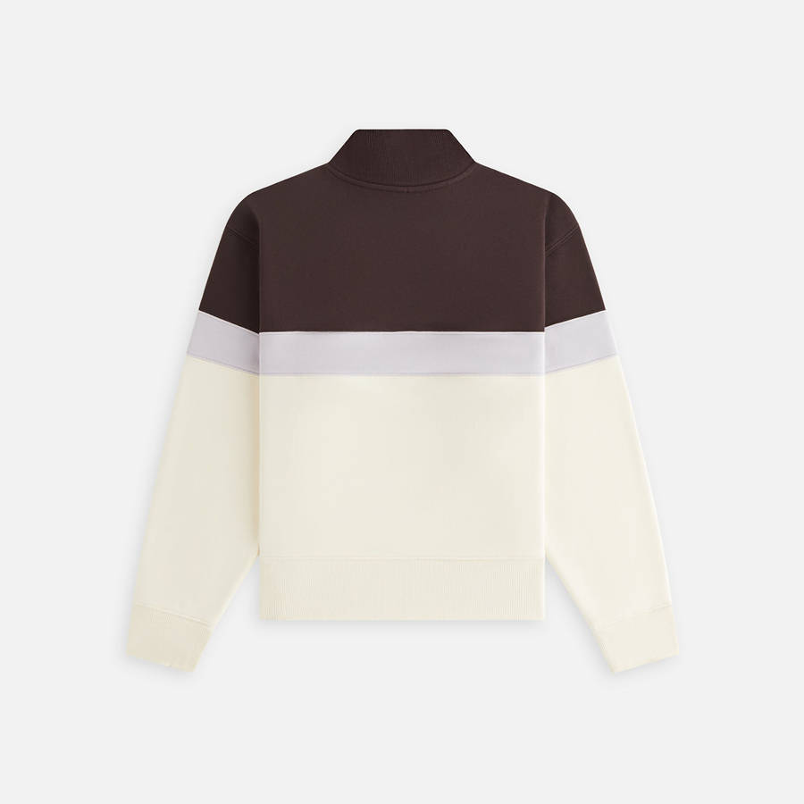 Red / White / Grey Women Kith Hunter Panelled Quarter Zip Sweatshirts | 4581-YFGMV