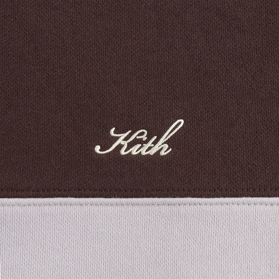 Red / White / Grey Women Kith Hunter Panelled Quarter Zip Sweatshirts | 4581-YFGMV
