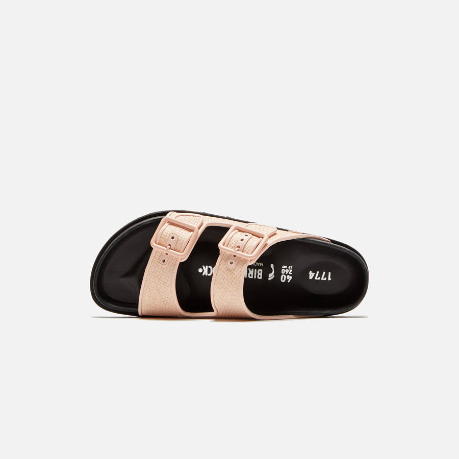 Rose Women Kith Birkenstock WMNS Arizona Raffia Sandals | 2943-INTBW