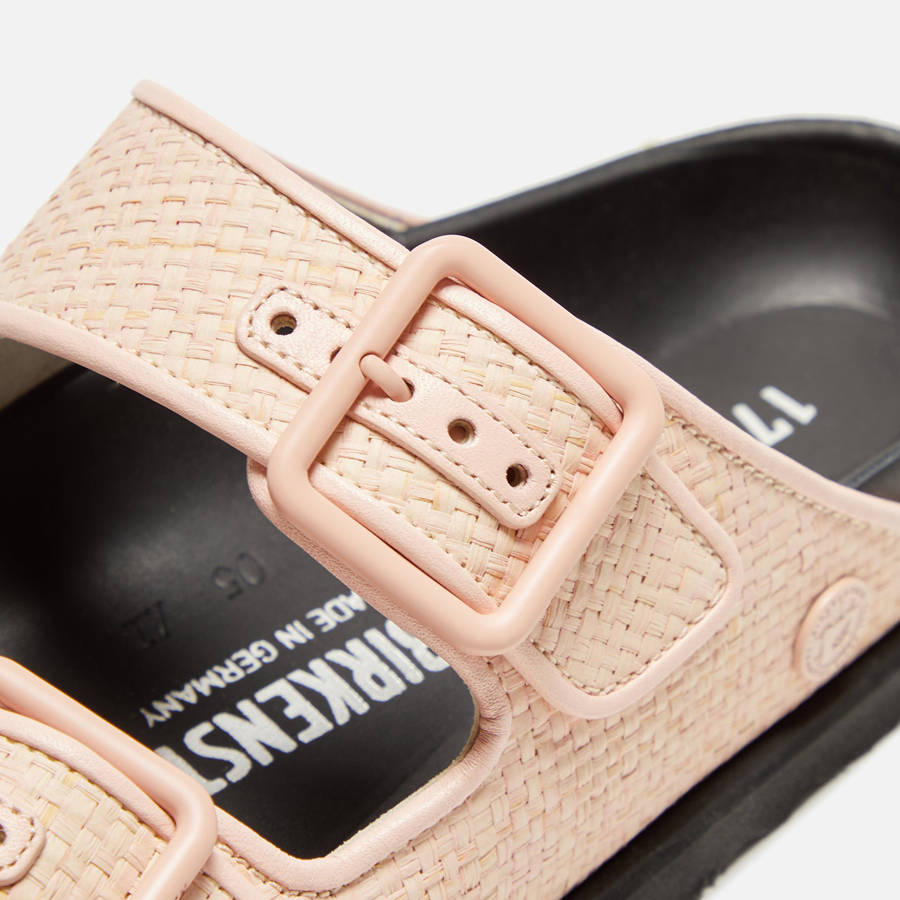 Rose Women Kith Birkenstock WMNS Arizona Raffia Sandals | 2943-INTBW