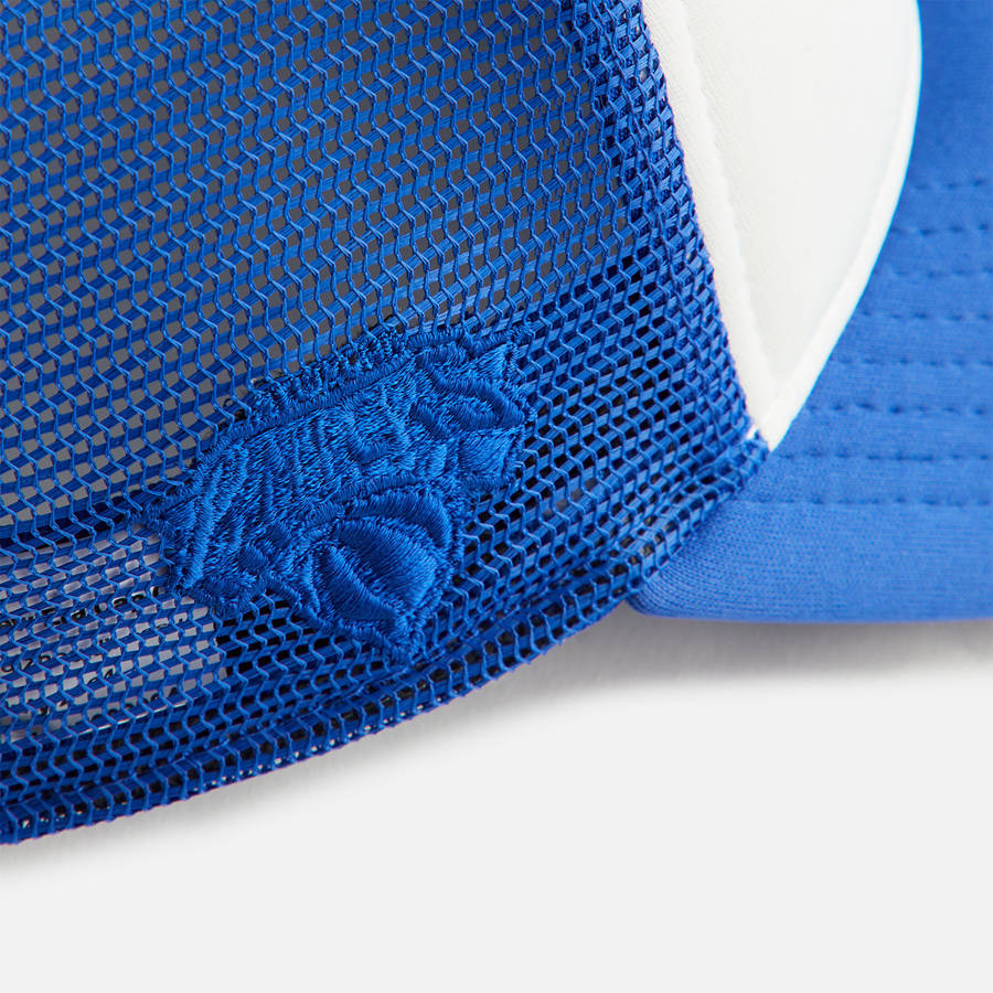 Royal Kids' Kith and New Era for the New York Knicks Skyline Trucker Cap Headwear | 8623-SELBH