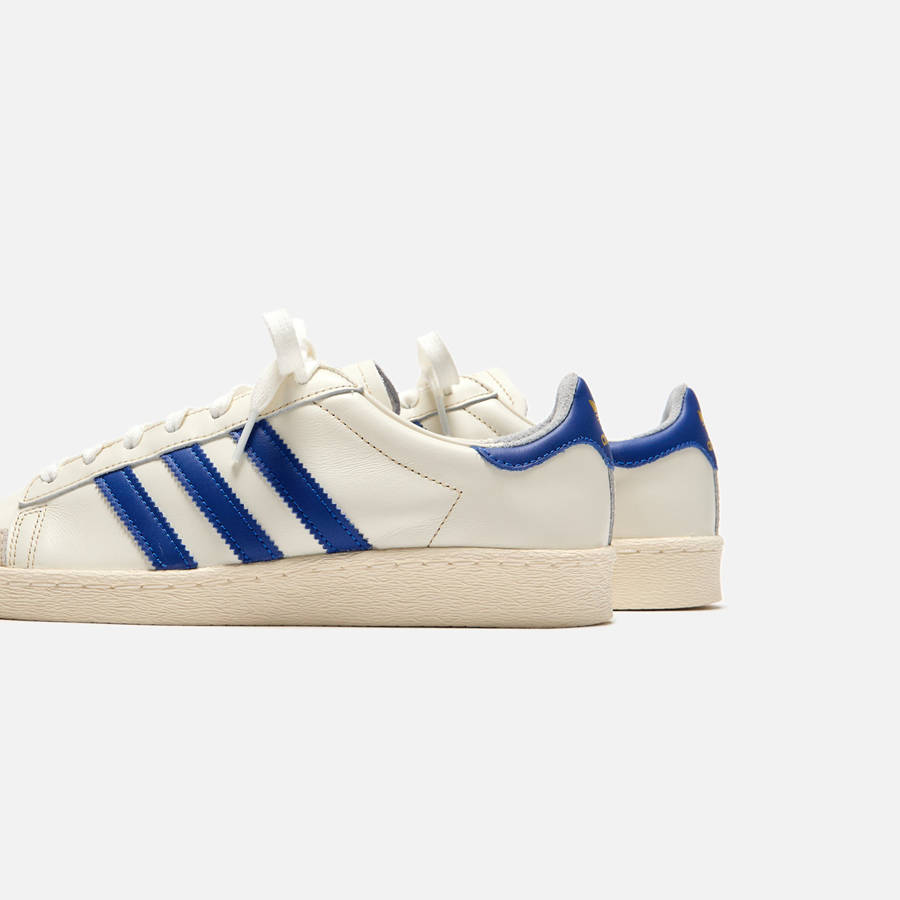 Royal / Cream White Men Kith adidas Jabbar Low Sneakers | 9340-UDPKZ