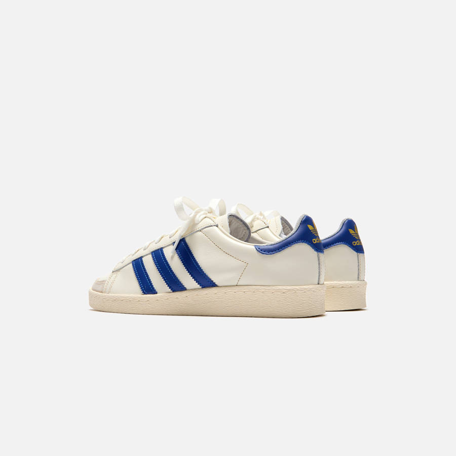 Royal / Cream White Men Kith adidas Jabbar Low Sneakers | 9340-UDPKZ