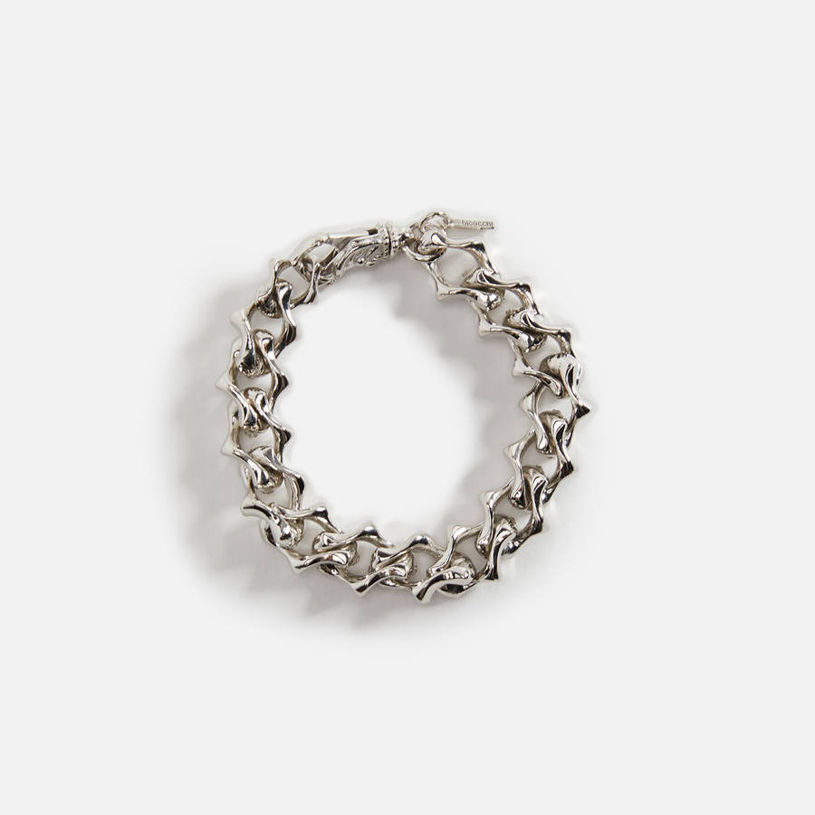 Silver Men Kith Emanuele Bicocchi Arabesque Chain Bracelet Jewelry | 5679-AVIGH