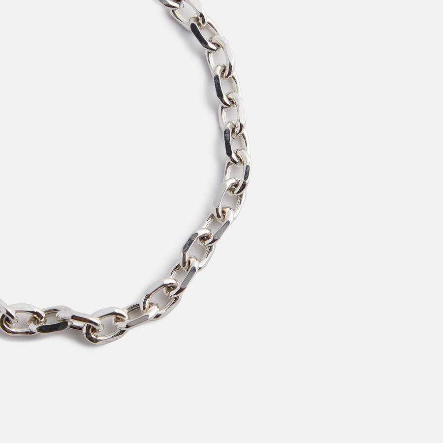 Silver Men Kith Emanuele Bicocchi Crest Safety Pin Bracelet Jewelry | 0759-RBECS