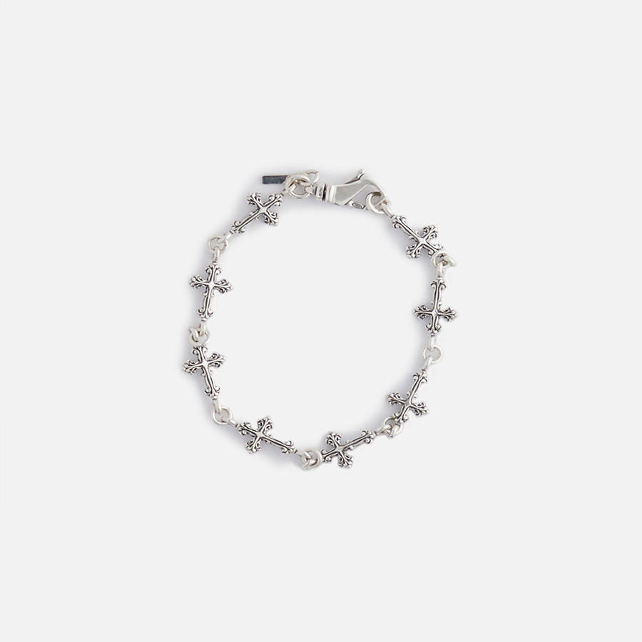 Silver Men Kith Emanuele Bicocchi Multi-Cross Avelli Bracelet Jewelry | 2673-RBUKA