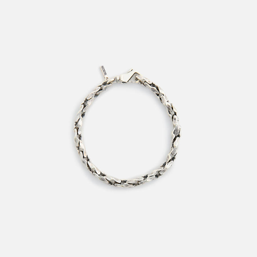 Silver Men Kith Emanuele Bicocchi Small Round Braid Bracelet Jewelry | 8201-IPNVL
