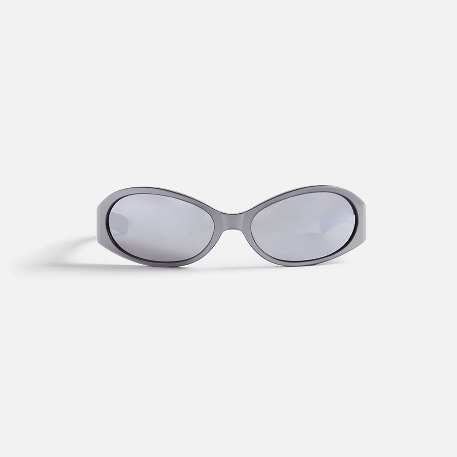 Silver Men Kith Flatlist Opel Sunglasses | 1657-TNCUM