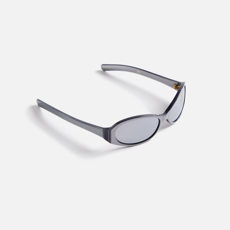 Silver Men Kith Flatlist Opel Sunglasses | 1657-TNCUM