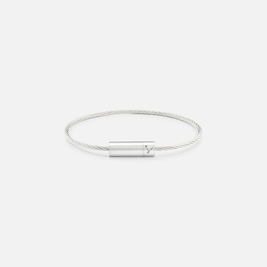 Silver Men Kith Le Gramme 7g Cable Bracelet Polished Sterling Silver Jewelry | 1734-MYOTC
