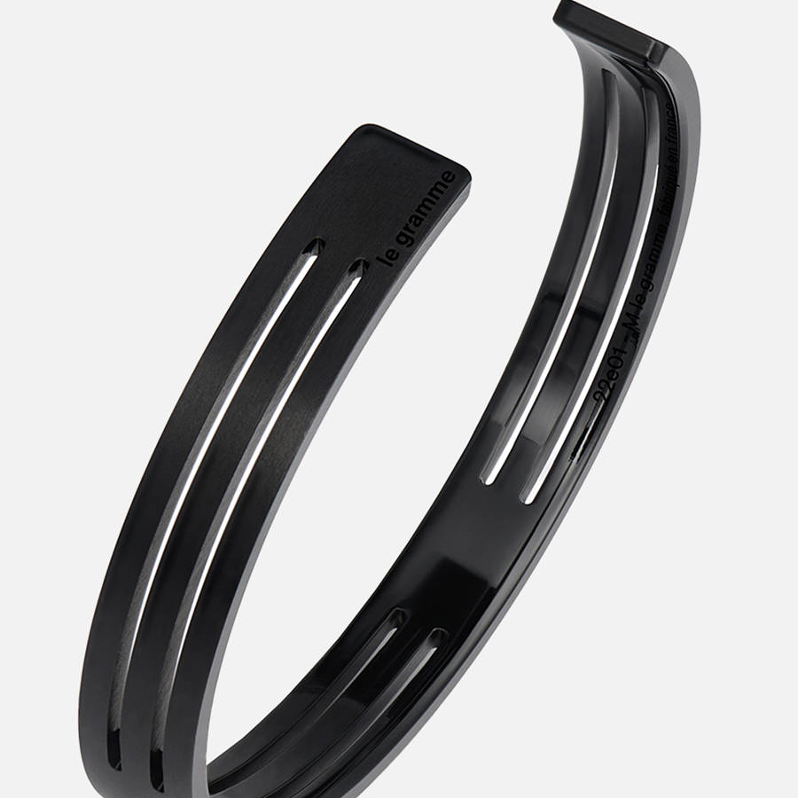 Silver Men Kith Le Gramme 8g Punched Ribbon Bracelet Jewelry | 1508-BJUKP