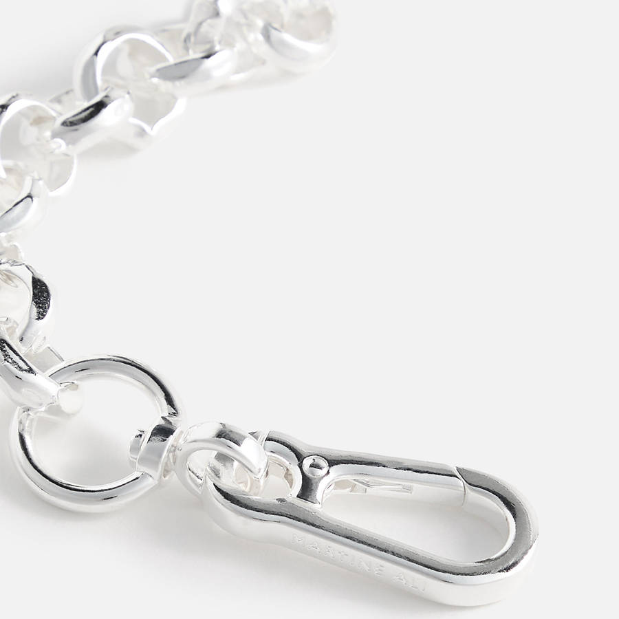 Silver Men Kith Martine Ali Rolo Hardware Bracelet Jewelry | 6349-DFOAV