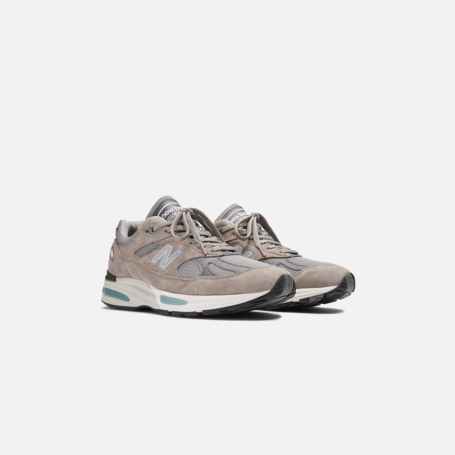 Silver Men Kith New Balance Made in UK 991v2 Sneakers | 3541-YUAGT