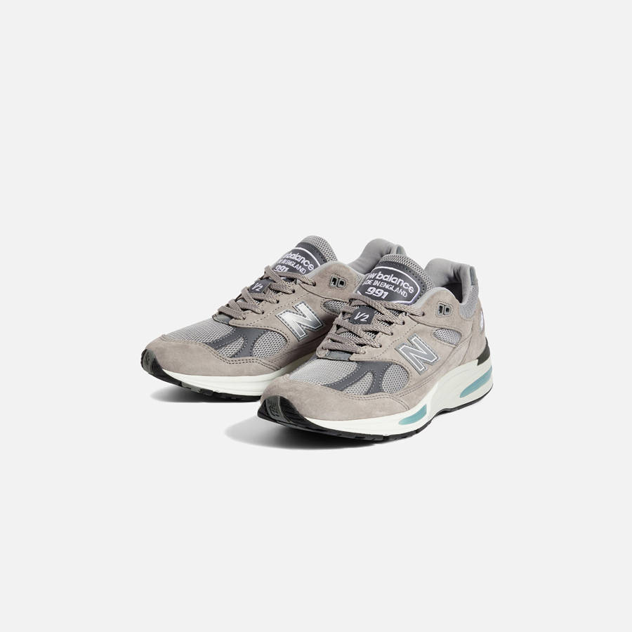 Silver Men Kith New Balance Made in UK 991v2 Sneakers | 3541-YUAGT